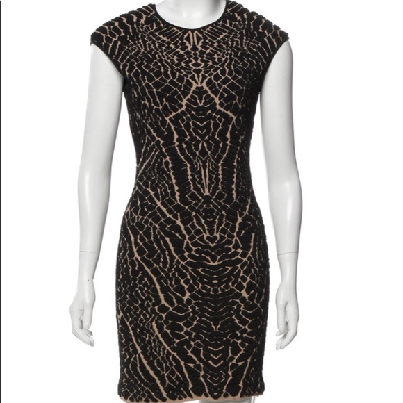 RVN dress with bateau neck and abstract print - Picture 1 of 5